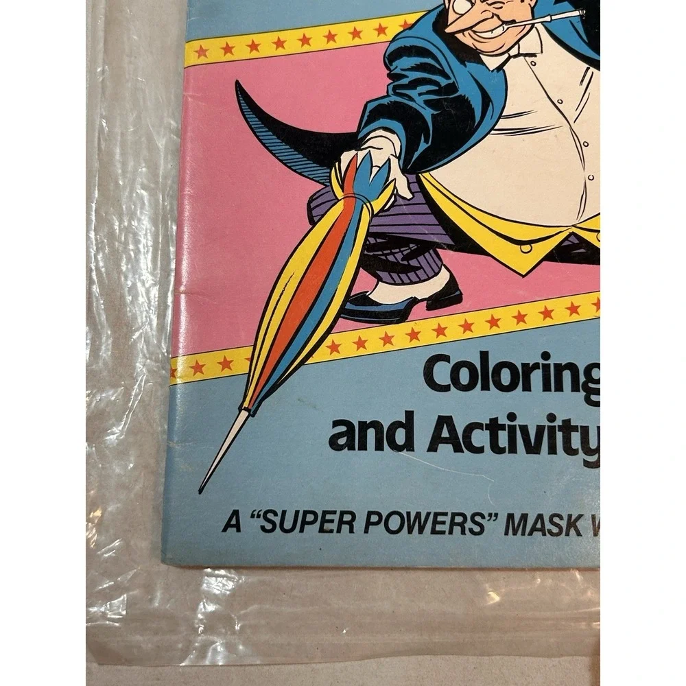 Vintage Penguin Super Powers Coloring and Activity Book 1984 Unused RARE DC